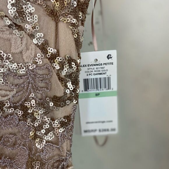 #701 ALEX EVENINGS PETITE nwt Mother of bride/groom gown - Picture 9 of 12